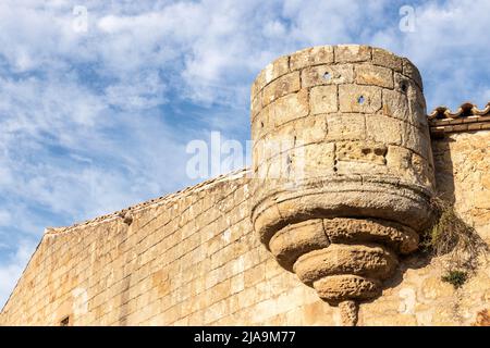 Mauer in der mittelalterlichen Stadt von Kumpels in al costa barava Stockfoto