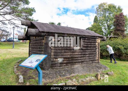 Der ehemalige Little Zoo baut Gebäude in Mount Victoria, einem Dorf in den Blue Mountains, New South Wales, Australien Stockfoto