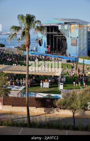 Fuengirola, Provinz Malaga, Spanien. 28. Mai 2022 Fulanita fest im Marenostrum Fuengirola. Stockfoto