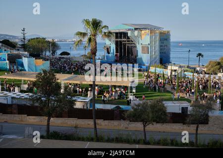 Fuengirola, Provinz Malaga, Spanien. 28. Mai 2022 Fulanita fest im Marenostrum Fuengirola. Stockfoto