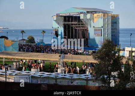 Fuengirola, Provinz Malaga, Spanien. 28. Mai 2022 Fulanita fest im Marenostrum Fuengirola. Stockfoto