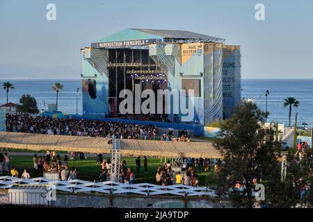 Fuengirola, Provinz Malaga, Spanien. 28. Mai 2022 Fulanita fest im Marenostrum Fuengirola. Stockfoto