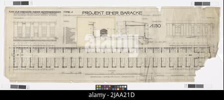 Krankenhauskaserne für Hütteldorf, 14., Linzer Straße 466. Otto Wagner (1841-1918), Künstler Stockfoto