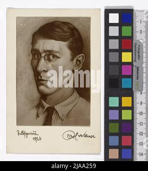 Selbstporträt / 1926 'Reproduktion eines Gemäldes. Karl Wiener (1901-1949), Grafiker Stockfoto