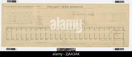 Krankenhauskaserne für Hütteldorf, 14., Linzer Straße 466. Otto Wagner (1841-1918), Künstler Stockfoto