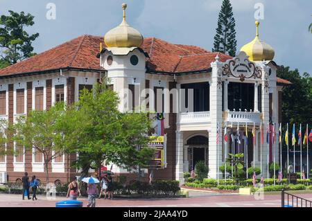 Melaka, Malaysia. 17. August 2017. Die historische Gedenkfeier zur Unabhängigkeitserklärung in der Stadt melaka malaysia an einem sonnigen Sommertag. Stockfoto