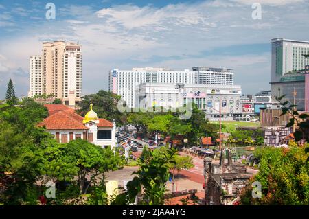 Melaka, Malyasia. 17. August 2017. An einem sonnigen Sommertag mit Blick auf die historische Stadt Melaka Malaysia. Stockfoto