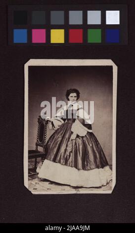 Friederike Goßmann (1838-1906), Schauspielerin. Josef Löwy (1835-1902), Fotograf Stockfoto