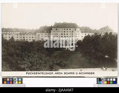 12., Längenfeldgasse 68 / Karl-Löwe-Gasse (ursprünglich Neuwallgasse) 17-19-Fuchsenfeldhof. Carl (Karl) Zapletal (1876-1941), Fotograf Stockfoto