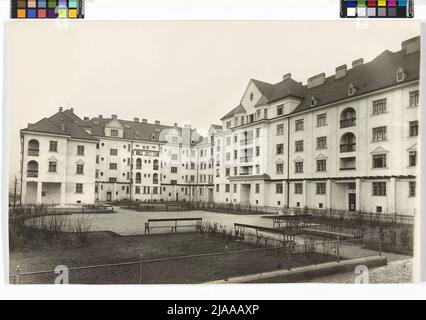 15., Mareschgasse 17-19 / Minciostraße 32-34 / Wickhoffgasse 20-26 / Schoellerweg-Wohnanlage Schmelz-Court Blick. Carl (Karl) Zapletal (1876-1941), Fotograf Stockfoto