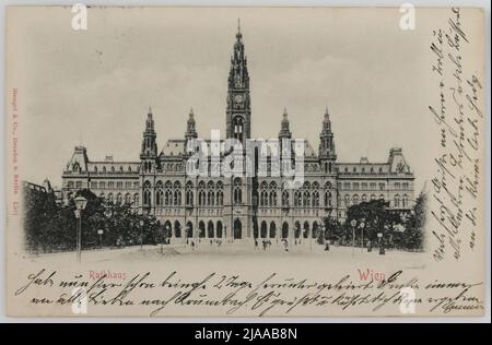 Rathhaus Wien .. Stengel & Co., Dresden, Produzent Stockfoto