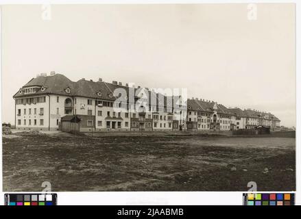 21., Großjedlersdorf - Justgasse 9-27 - Wohnanlage Justgasse. Carl (Karl) Zapletal (1876-1941), Fotograf Stockfoto