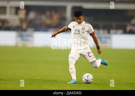 Arlington, Texas, USA. 28.. Mai 2022. 28.Mai 2022. Jesus Vasconeles aus Mexiko in einem Freundschaftsspiel FÃºtbol zwischen Mexiko und Nigeria im ATT Stadium in Arlington, Texas, USA. (Bild: © Ralph Lauer/ZUMA Press Wire) Stockfoto