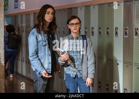 JAEDEN MARTELL und ADRIAN GREENSMITH in METAL LORDS (2022), Regie: PETER SOLLETT. Kredit: Kingsgate Productions / Album Stockfoto