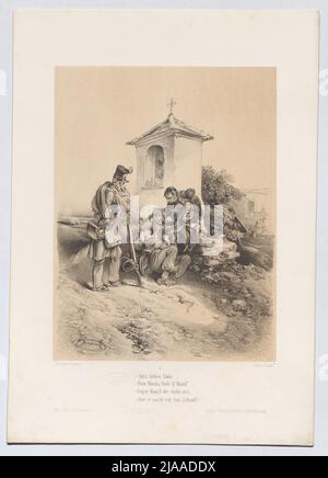 'Szene / aus der/Italienischen Kampagne / (...)' (1848/49), Blatt 3. Franz Gerasch (1826-1906), Lithographie, Johann Rauh (1803-1863), Drucker, Leopold Theodor Neumann (1804-1876), Verleger Stockfoto