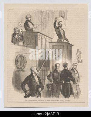 "Der Präsident des Präsidenten der Französischen Republik am 20. Dezember 1848" (Präsident Louis-Napoleon Bonaparte, ab 1851 Kaiser Napoleon III). Unbekannt Stockfoto