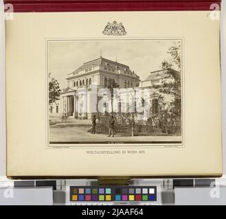 Album 'Weltausstellung in Wien 1873': Jurypavillon (Nr. L 269, S. Josef Löwy (1835-1902), Fotograf, Wiener Fotografiervereinigung, Verlag Stockfoto