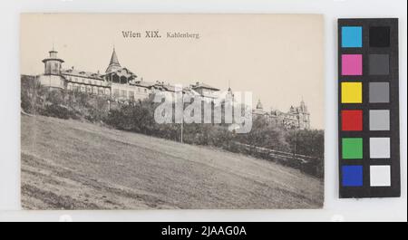 19., Kahlenberg - Kahlenberghotel, Postkarte. Sperlings Postkartenverlag (M. M. S.), Produzent Stockfoto