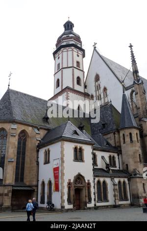 Leipziger Innenstadt und Westvorstadt, Palmengartenwehr und Clara-Zetkin-Park. Stockfoto