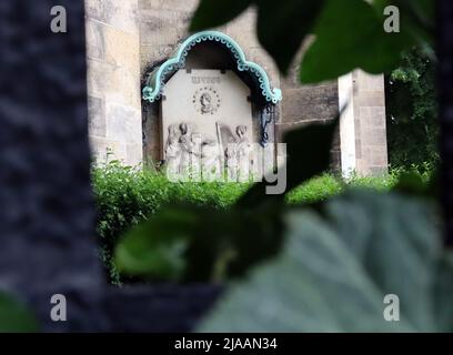 Leipziger Innenstadt und Westvorstadt, Palmengartenwehr und Clara-Zetkin-Park. Stockfoto