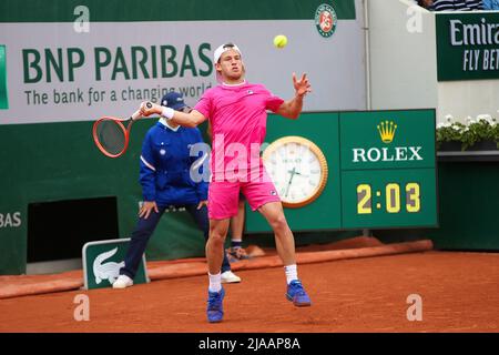 Paris, Frankreich. 29.. Mai 2022. PARIS, IF - 29.05.2022: ROLAND GARROS 2022 - Diego Schwartzman (ARG) während des Roland Garros Turniers 2022 in Paris, Frankreich. (Foto: Andre Chaco/Fotoarena) Quelle: Foto Arena LTDA/Alamy Live News Stockfoto