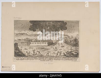 Die Explosion des Pulvermagazins auf der Linie Nussdorf am 26. Juni 1779. Unbekannt Stockfoto