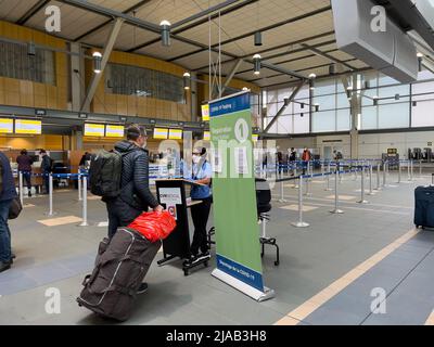 Vancouver, Kanada - 15,2022. Januar: Ansicht der Covid-19-Tests von CVM Medical am Vancouver International Airport (YVR) Stockfoto