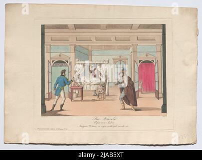 Fra Diavolo / Oper von Auber (Theaterbildgalerie für die Theaterzeitung, Jg. 2, Nr. 23). Danach: Johann Christian Schoeller (1782-1851), Künstler, Johann Wenzel Zinke (1782-1851), Künstler Stockfoto