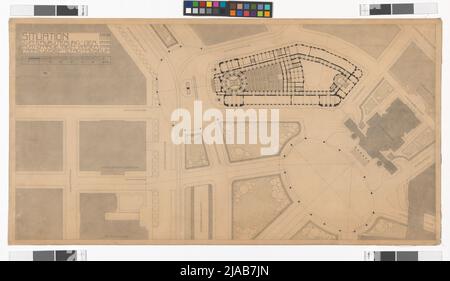 Kaiser Franz Josef-Stadtmuseum, großes Projekt, zweite Variante, Hochparterre. Otto Wagner (1841-1918), Architekt Stockfoto