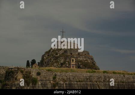 Festung Korfu Grecce Stockfoto