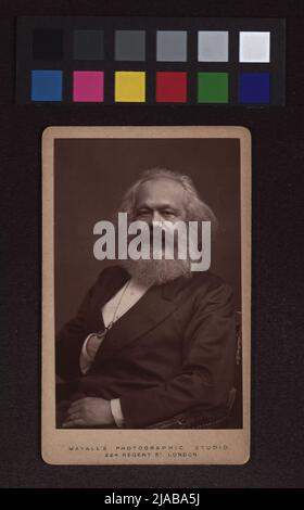Karl Marx (1818-1883), Philosoph, Ökonom, politischer Denker. John Jabez Edwin Mayall (1813-1901), Fotostudio Stockfoto