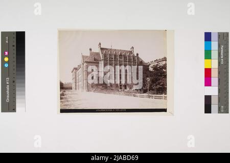 1., Beethovenplatz 1 - Akademisches Gymnasium. Adolf F. Czihak († 1883), Verlag Stockfoto