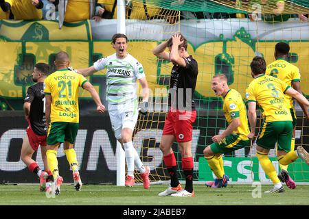 THE HAGUE - ADO Den Haag-Torwart Hugo Wentges während des niederländischen Play-offs-Finalspiels zwischen ADO Den Haag und Excelsior am 29. Mai 2022 im Cars Jeans Stadium in Den Haag, Niederlande. ANP JEROEN PUTMANS Stockfoto