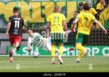 THE HAGUE - ADO Den Haag-Torwart Hugo Wentges während des niederländischen Play-offs-Finalspiels zwischen ADO Den Haag und Excelsior am 29. Mai 2022 im Cars Jeans Stadium in Den Haag, Niederlande. ANP JEROEN PUTMANS Stockfoto