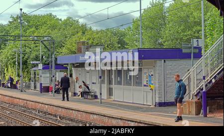 Glasgow, Schottland, Großbritannien 29.. Mai 2022. Der Mangel an Lokführern und die Unzufriedenheit haben dazu geführt, dass sogar Züge zwischen den Städten auf den Linien in der Stadt gestrichen wurden. Credit Gerard Ferry/Alamy Live News Stockfoto