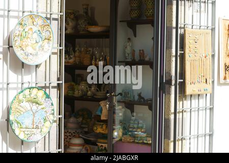 Italien, Kampanien, Ravello. StoreFront in der Stadt Ravello Stockfoto