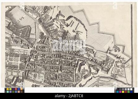 Szenografie/ oder geometrisch perspect Illustration/ Kayl: Königl: Haupt: U: Residenz Stadt/ Wienn/ in Österreich/ auf höchstem Kommando und gezogen/ von 1769 Mai Monots, bis zum letzten Oktober 1774/ ... '. Stadt Wien und ihre Vororte (24 Originalteile in 48 Blättern). Joseph Daniel von Huber (1730-1788) Stockfoto