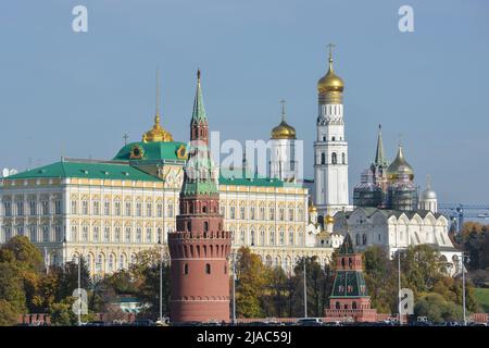 Moskau, Kreml. Der Moskauer Kreml, das kulturelle und administrative Zentrum der Russischen Föderation. Stockfoto