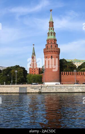 Moskau, Kreml. Der Moskauer Kreml, das kulturelle und administrative Zentrum der Russischen Föderation. Stockfoto