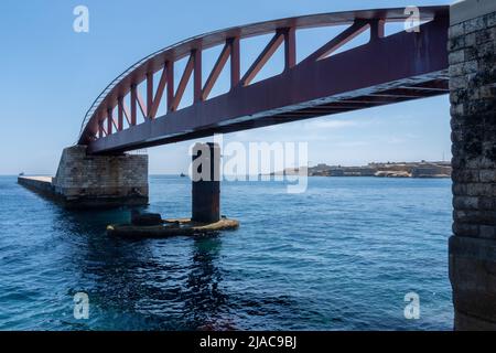 St Elmo Bridge, Valletta, Malta Stockfoto