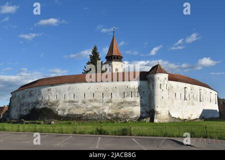 Die mittelalterliche Wehrkirche von Prejmer (Tartlau), Siebenbürgen, Rumänien Stockfoto