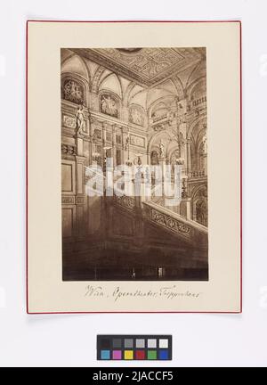 1., Opernring 2 - Staatsoper - Innenansicht - Treppenhaus. Isidor Hatschek, Kunsthandel, Unbekannt, Schublade Stockfoto