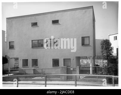 Werkbundsiedlung, Haus 67 und 68 (13., Woinovichg. 10-12). Martin Gerlach jun. (1879-1944), Fotograf, Gabriel Guevrekian (1892-1970), Architekt Stockfoto