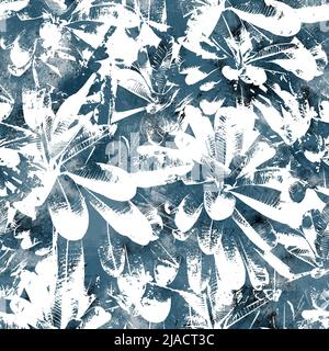 Nahtloses, marineblaues und weißes abstraktes, graues, nahtloses Oberflächenmuster für den Druck Stockfoto