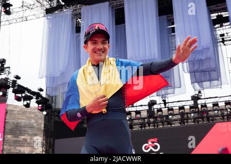 Verona, Italien. 29.. Mai 2022. Richard Carapaz, Team Ineos Grenadiers während des 2022 Giro d'Italia - Etappe 21 - Verona - Verona, Giro d'Italia in Verona, Italien, Mai 29 2022 Quelle: Independent Photo Agency/Alamy Live News Stockfoto