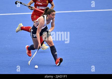 Stratford, Großbritannien. 29.. Mai 2022. England V Spanien Damen FIH Pro League. Lee Valley Hockey Center. Stratford. Martha Taylor (England) während des England V Spanien Damen FIH Pro League Eishockeyspiels. Kredit: Sport In Bildern/Alamy Live Nachrichten Stockfoto