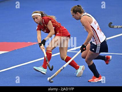 Stratford, Großbritannien. 29.. Mai 2022. England V Spanien Damen FIH Pro League. Lee Valley Hockey Center. Stratford. Julia Strappato (Spanien) während des Eishockeyspiels England V Spanien Damen FIH Pro League. Kredit: Sport In Bildern/Alamy Live Nachrichten Stockfoto