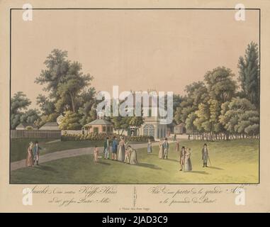 'Blick auf das erste Kaffeehaus in der Großen Prater-Allee / Vue d'Une Gland de la Grande Allée a la Promenade du Prater'. Josef Koll, Künstler, Johann (Giovanni) Cappi (1765-1815), Verleger Stockfoto