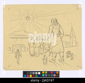 Das Blinde, das Blinde Mädchen. Karl Wiener (1901-1949), Künstler Stockfoto