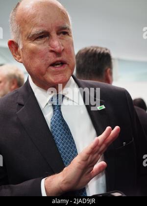 Jerry Brown, Gouverneur von Kalifornien bei der Klimarahmenkonvention der Vereinten Nationen - UNFCCC - COP23 Stockfoto